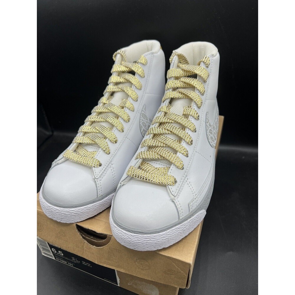 Nike Blazer High Women’s SZ 6.5 White 'Metallic Croc' (317808-101) DS OG ALL NEW